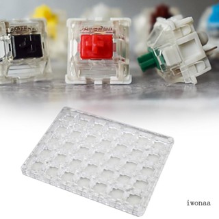 Iwo กล่องเก็บสวิตช์อะคริลิค สําหรับ Cherry Mx Switches Gateron Zealio Kailh Boxes Shaft 20 35 ชิ้น