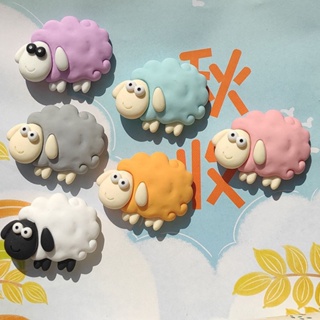 CROCS จี้การ์ตูนแกะ Shaun The Sheep Jibbitz Jibits Jibits Charm Pin สีม่วง อุปกรณ์เสริม สําหรับตกแต่งรองเท้าผู้ชาย