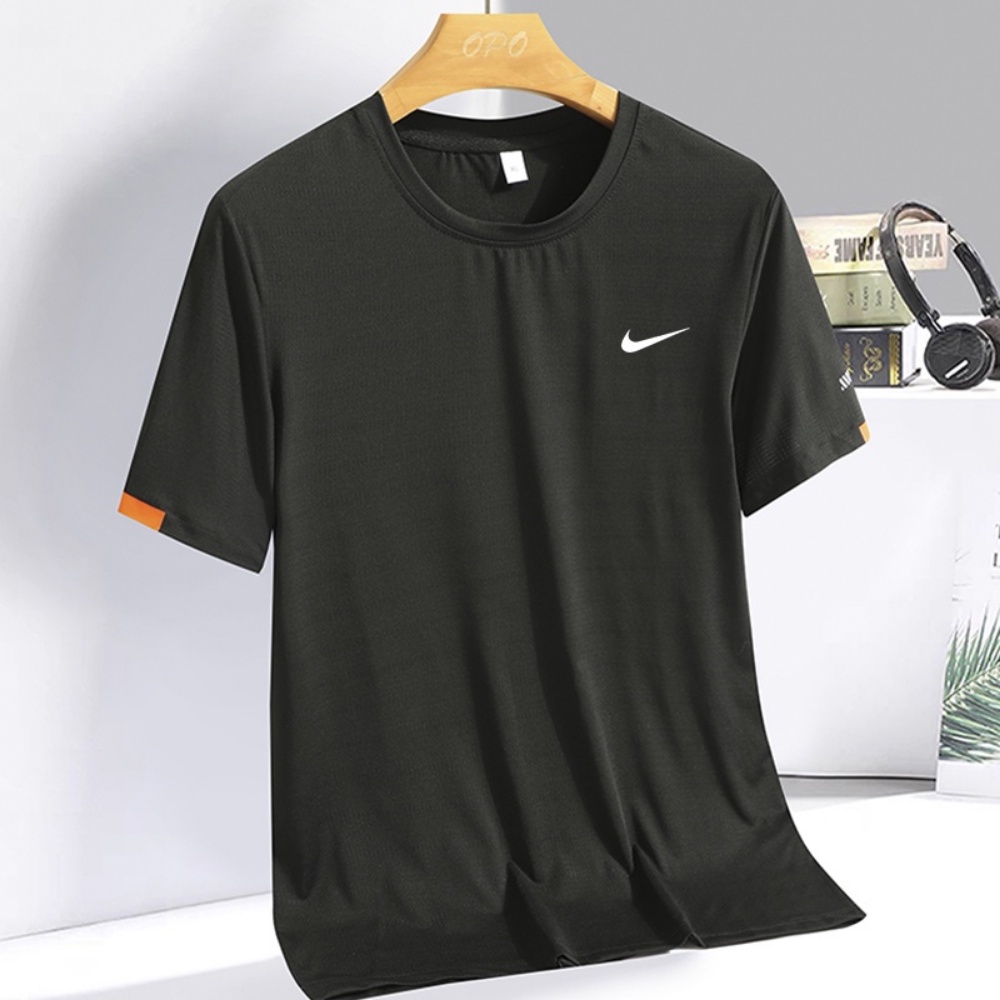 เสื้อยืดแขนสั้น แบบแห้งเร็ว เหมาะกับใส่ออกกําลังกาย สําหรับผู้ชาย - รูปที่ 2