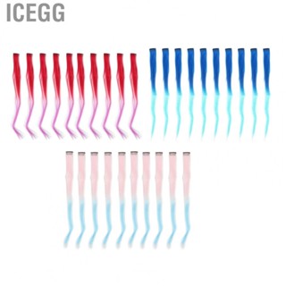 Icegg In Hairpiece Straight Heat Resistant Gradient Colored Hair Extension