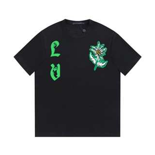 L333v ใหม่ เสื้อยืดคอกลม แขนสั้น พิมพ์ลายตัวอักษรนามธรรม Yayoi Kusama สําหรับผู้ชาย และผู้หญิง Ke6U5