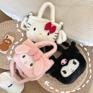 กระเป๋าถือ กระเป๋าสะพายไหล่ ลายการ์ตูน Xue Sanrio Kitty mymelody Kuromi Cinnamon น่ารัก จุของได้เยอะ สําหรับนักเรียน