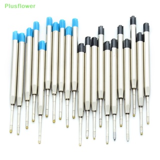 (Plusflower) ใหม่ ปากกาลูกลื่น หมึกสีฟ้า 1.0 มม. 10 ชิ้น