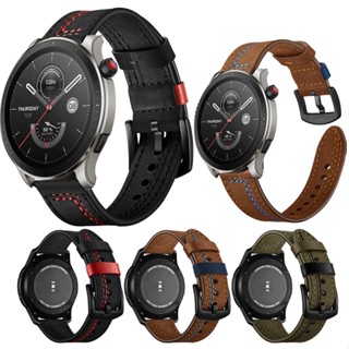 สายนาฬิกาข้อมือหนังนิ่ม ปลดเร็ว สําหรับ Huami Amazfit GTR 4 3 2 Mini