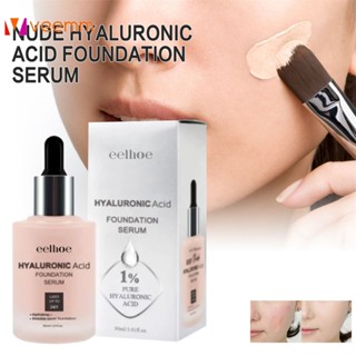 Eelhoe Nude Hyaluronic Acid Foundation Naturally Serving Foundation Foundation Concealer Lightly Long -lasting Makeup Foundation veemm