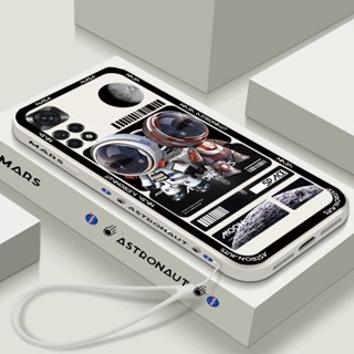 เคสโทรศัพท์มือถือ Tpu แบบนิ่ม ลายนักบินอวกาศ Nasa สําหรับ Redmi Note 10 11s 11 10s 9 9S 10C Poco X4 Pro 5G X3 NFC X3 M4 Pro 5G