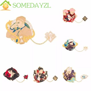 SOMEDAYZL เข็มกลัด รูปการ์ตูนมหาเวทย์ผนึกมาร 9 แบบ พร้อมสายโซ่ เครื่องประดับ สําหรับของขวัญ