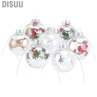 Disuu Clear Christmas Ornament Ball Transparent Plastic Hanging Dec RE