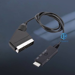 อะแดปเตอร์แปลงสายเคเบิ้ล ใช้พลังงานต่ํา HDMI สําหรับ Scart -au [Missece.th]