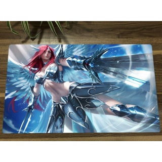 Fairy Tail Yugioh Playmat Erza Scarlet CCG TCG แผ่นรองเมาส์ พร้อมแผ่นรองเมาส์ 11 ชิ้น