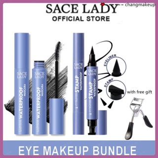 Sace Lady Waterproof Curling Mascara+eyeliner Stamp Long-lasting,waterproof,long Curling cod