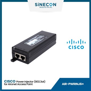 CISCO POWER INJECTOR อุปกรณ์ฝากไฟไปกับสายแลน Power Injector (802.3at) for Aironet Access Points (AIR-PWRINJ6=)