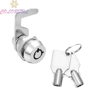 【COLORFUL】Cam Locks Lock Cylinder Replacement Silver Tool Box Zinc Alloy 1set Camlock