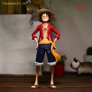 Timehee ฟิกเกอร์ PVC รูปการ์ตูนอนิเมะ One Piece Luffy Luffy หน้ายิ้ม 27 ซม. ของเล่นคลาสสิก TH