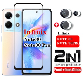 2in1 ฟิล์มกระจกนิรภัยกันรอยหน้าจอ กันระเบิด สําหรับ Infinix Note 30 Pro 5G Note30 Note30Pro