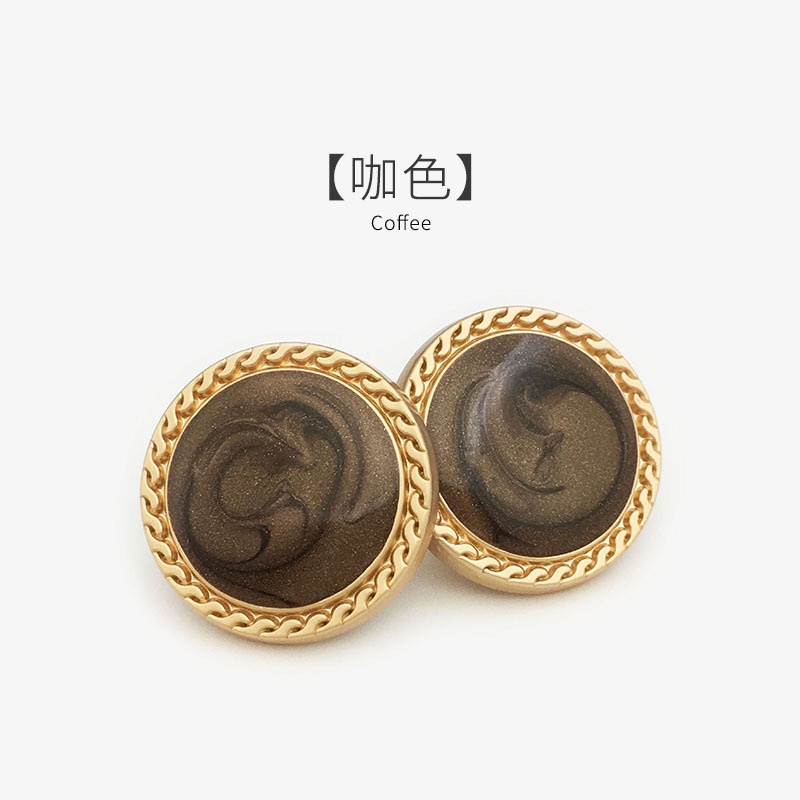 กระดุมแบน 15 20 มม. สําหรับตกแต่งเสื้อโค้ท เสื้อกันหนาว 5 ชิ้น - รูปที่ 7