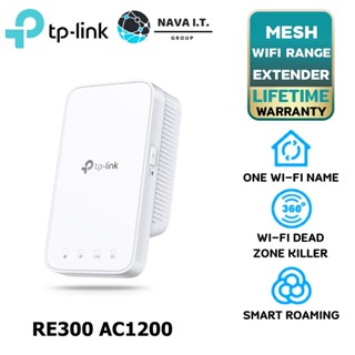 COINSคืน15%⚡FB9JMZV6⚡ TP-LINK RE300 AC1200 MESH WI-FI RANGE EXTENDER รับประกันตลอดอายุการใช้งาน