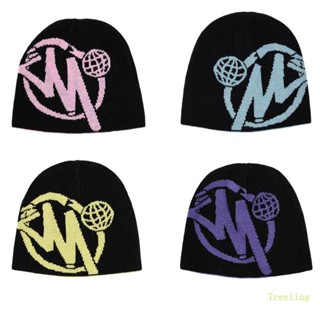 Treeling Beanie Y2K หมวกบีนนี่ ลายหัวกะโหลก สําหรับผู้หญิง