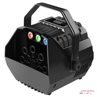 Led เครื่องทำฟองสบู่ขนาดเล็ก Bubble Machine RGB Light สำหรับแขวนและยืนติดตั้ง Blower เครื่องทำฟองสบู่อัตโนมัติ [N/3]