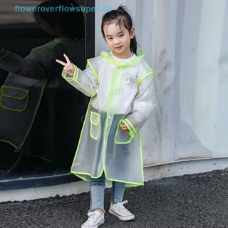 Fsth เสื้อกันฝน EVA สีใส สําหรับเด็ก HH