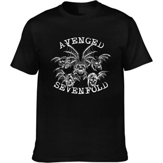 เสื้อยืด ลาย Avenged Sevenfold สวมใส่สบาย สีดํา สําหรับผู้ชาย