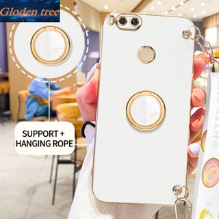 เคสโทรศัพท์มือถือ ลายต้นไม้ Gloden พร้อมขาตั้ง และสายคล้อง สําหรับ Xiaomi Mi A1 5X 2017