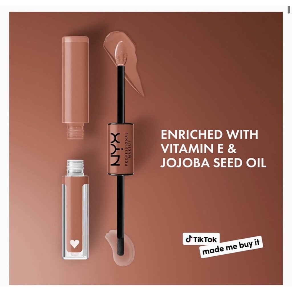 [ลด10% โค้ด “DDX10AUGW1“]✅พร้อมส่ง 11สี✅แท้ NYX Shine Loud Liquid Lipstick with Clear Lip Gloss ลิปส