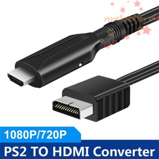 MALCOLM อะแดปเตอร์แปลงวิดีโอ PS2 เป็น HDMI สําหรับทุกโหมดจอแสดงผล PS2 สาย HDMI Playstation เป็น HDMI PS2 เป็นสาย HDMI