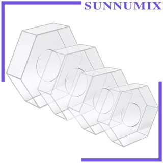 [Sunnimix] กล่องอะคริลิคใส ทรงกระบอก หกเหลี่ยม สําหรับใส่เค้กแต่งงาน ปาร์ตี้ งานหมั้น DIY