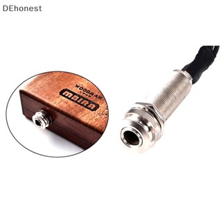 [DEhonest] Piezo ไมโครโฟน 3 Transducer Pickups พร้อมแจ็ค end pin สําหรับ Kalimba Boutique