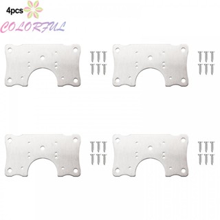 【COLORFUL】Hinge Repair Plate 2/4 Pcs 90*50mm Brand New Home Furnishing Decoration