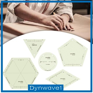 [Dynwave1] ไม้บรรทัดรีดผ้า แฮนด์เมด หลายรูปทรง กันลื่น สําหรับเย็บผ้า DIY 5 ชิ้น