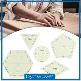 [Dynwave1] ไม้บรรทัดรีดผ้า แฮนด์เมด หลายรูปทรง กันลื่น สําหรับเย็บผ้า DIY 5 ชิ้น