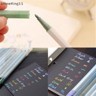 Unewking ชุดปากกามาร์กเกอร์ เมทัลลิก กันน้ํา DIY 10 ชิ้น