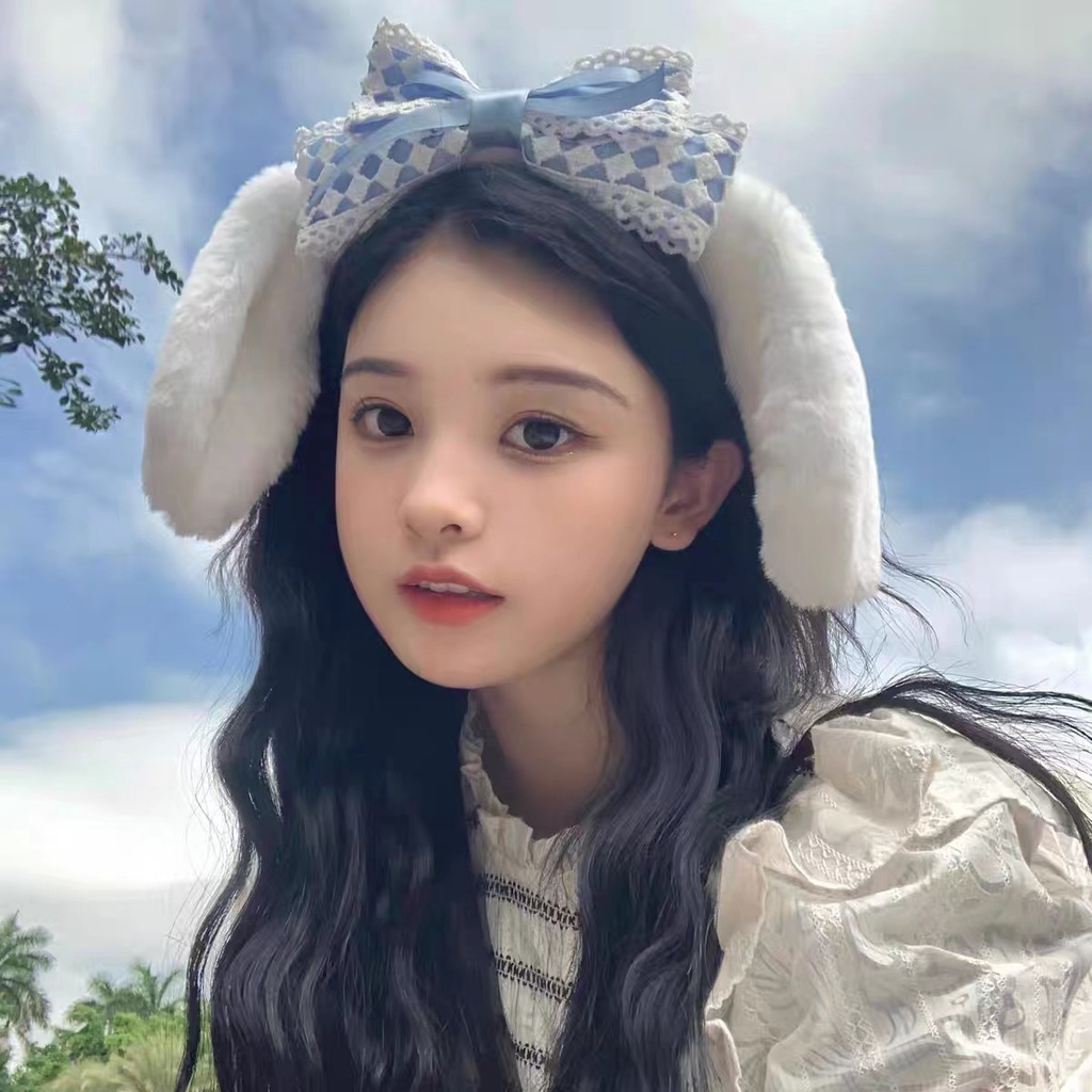 ใหม่ ที่คาดผมหูกระต่าย ที่คาดผมตุ๊กตาสุนัขคุโรมิการ์ตูนอบเชย ที่คาดผมโฟมล้างหน้า Swoan127