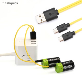 Flashquick สายเคเบิลแยก 5V 2A Usb 2.0 เป็น Micro Usb 2/4 Micro Usb ชาร์จเร็ว สําหรับ Android AA AAA Nice