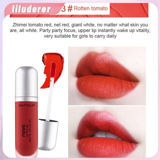 Novo Women Ice Cream Velvet Lip Glaze Student Moisturizing Gloss Lip Beauty แต่งหน้า HO