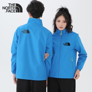 The.north.face [S-4XL] เสื้อแจ็กเก็ตลําลอง กันลม คอปกตั้ง สีพื้น เหมาะกับฤดูใบไม้ผลิ ฤดูใบไม้ร่วง สําหรับผู้ชาย และผู้หญิง