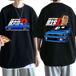 เสื้อยืด พิมพ์ลายอนิเมะ Drift Ae86 Initial D Takumi Fujiwara R34 Skyline Gtr Jdm Racing Car สําหรับผู้ชาย