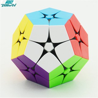 Rctown รูบิคปริศนา 2x2 Megaminx Speed Cube Dodecahedron สีดํา ของขวัญวันเกิดคริสต์มาส สําหรับเด็กผู้ชาย