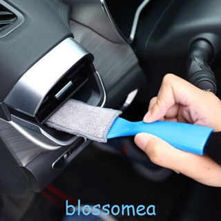 Blossomea 2 In 1 แปรงทําความสะอาดช่องแอร์รถยนต์ แบบสองด้าน เครื่องมือทําความสะอาดช่องแอร์รถยนต์ แปรงฝุ่น อเนกประสงค์ อุปกรณ์เสริมในรถยนต์ แปรงล้างภายใน