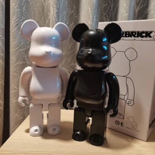 โมเดลฟิกเกอร์ ABS 400% Be@rbrick ขนาด 28 ซม. สีขาว แฮนด์เมด สําหรับตกแต่งบ้าน DIY