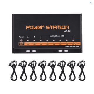 {fash} บอร์ดเหยียบเอฟเฟคกีตาร์ เอาท์พุท 8 DC ปลั๊ก UK สําหรับเอฟเฟคกีตาร์ 9V 12V 18V