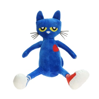 ตุ๊กตายัดนุ่น รูปแมว Pete The Cat ขนาด 35 ซม. ของเล่นสําหรับเด็ก