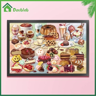 【Doub X ✮】ชุดปักครอสติช ผ้าฝ้าย 11CT พิมพ์ลายขนมหวาน เป็นมิตรกับสิ่งแวดล้อม ✮