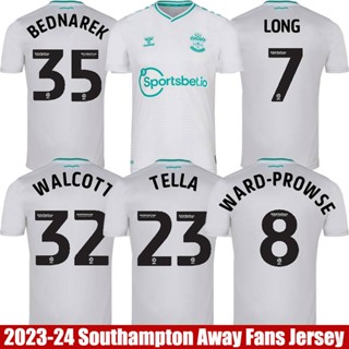 เสื้อกีฬาแขนสั้น ลายทีมชาติฟุตบอล Southampton Away Jersey Long Walcott Tella Prowse Bednarek พลัสไซซ์ QY 2023-2024