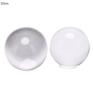 [Dhin] 40/50mm Clear Glass Crystal Ball Healing Sphere Photography Props Decor Gift  COD