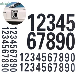 NICKOLAS สติกเกอร์ตัวเลข มีกาวในตัว กันน้ํา สําหรับตกแต่งหน้าต่าง ประตูรถยนต์ สมุดภาพ 40 ชิ้น
