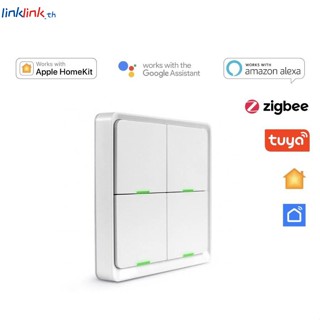 Tuya Zigbee สวิตช์ไร้สาย | Seem สวิตช์ไร้สายอัจฉริยะ Sigb สองตัว