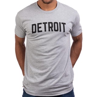 เสื้อยืด พิมพ์ลาย Detroiter 313 Cool Michigan สีเทา สีฟ้า สีแดง สีดํา สไตล์คลาสสิก เรโทร